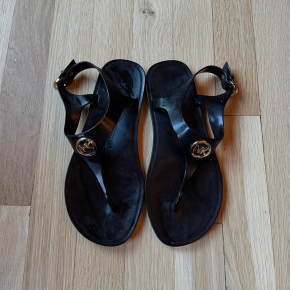 Michael Kors Black Jelly Sandals - Picture 2 of 3